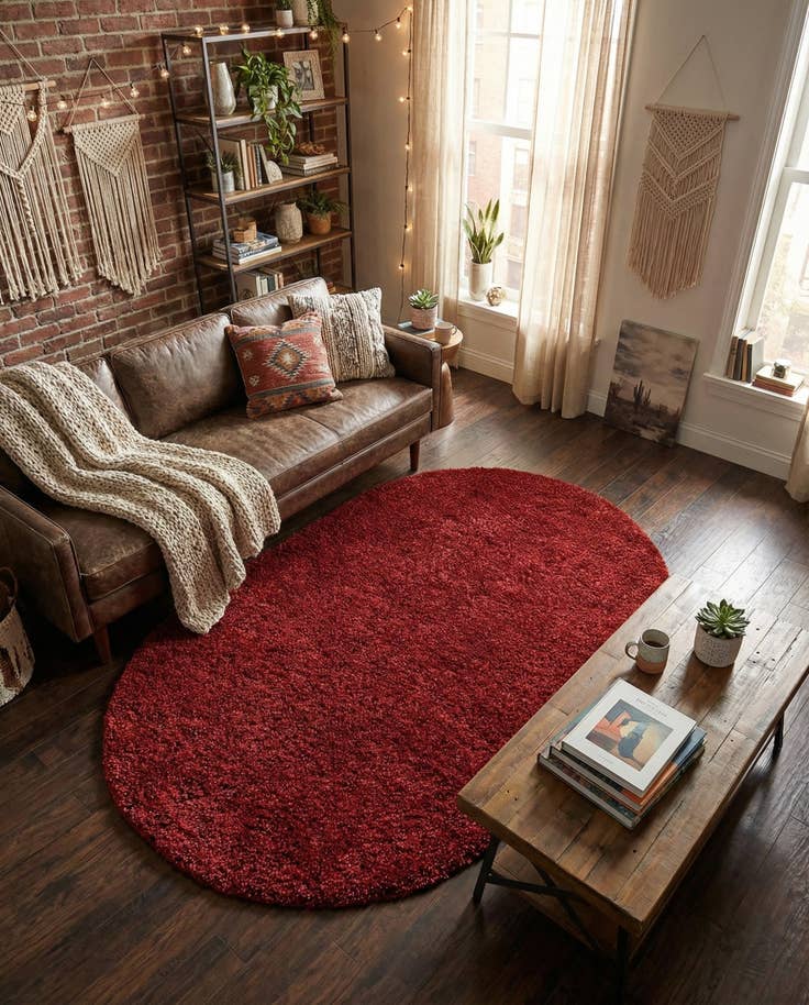 Detail image of 5' 3 x 8' Zermatt Shag Oval Rug