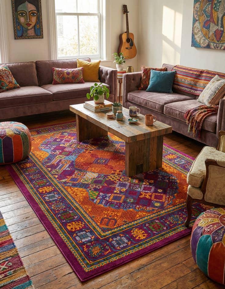 Detail image of 5' 3 x 8' Calypso Rug