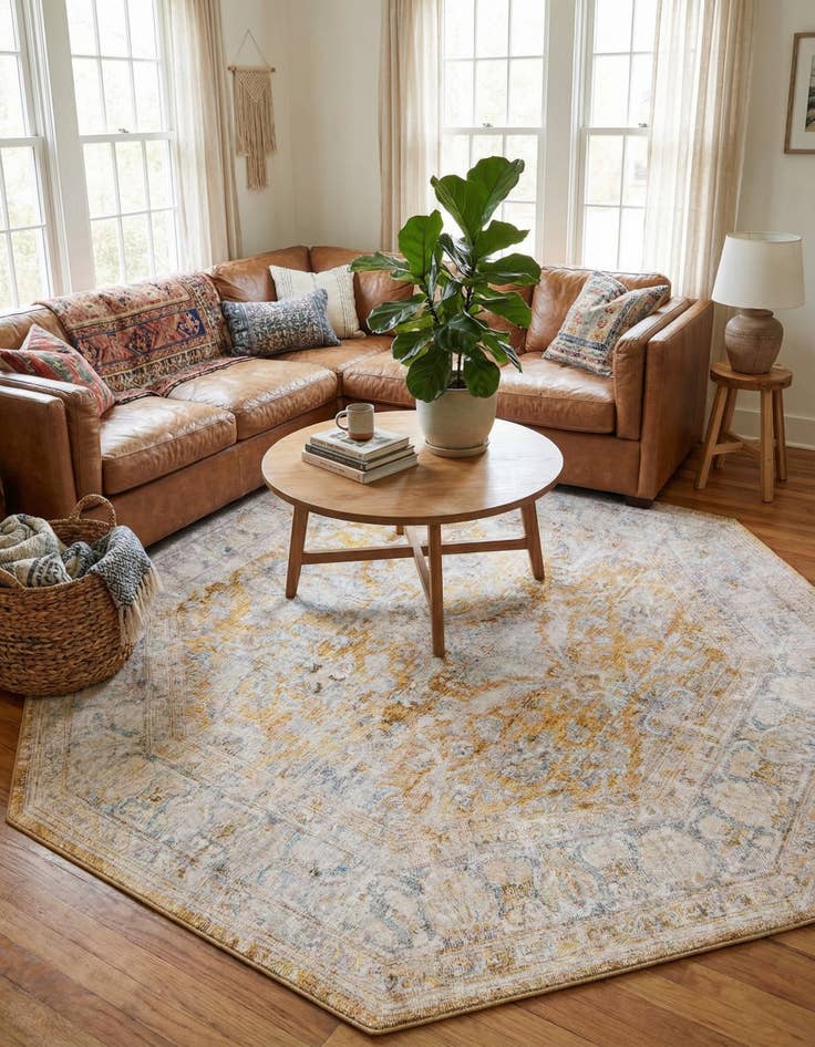 Detail image of 7' 6 x 7' 6 Timeless Octagon Rug