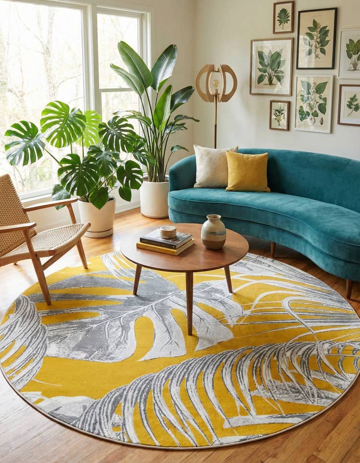 Detail image of 7' x 7' Blossom Round Rug