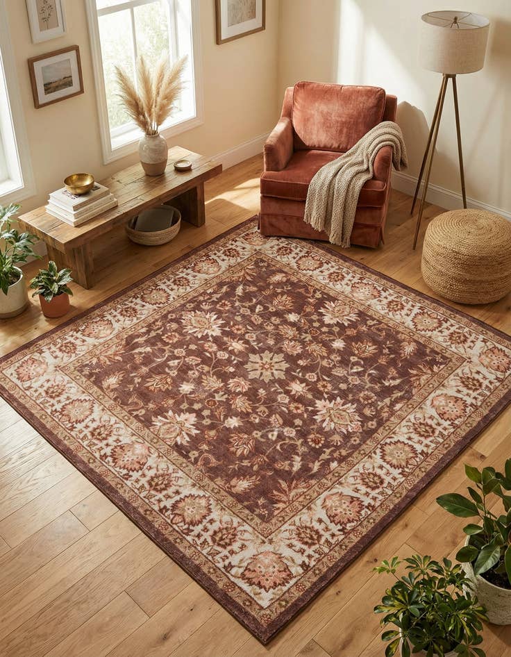 Detail image of 5' 3 x 5' 3 Medina Square Rug