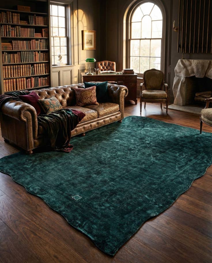 Detail image of 9' 5 x 12' 3 Hand Knotted Ultra Vintage Persian Wool Rug