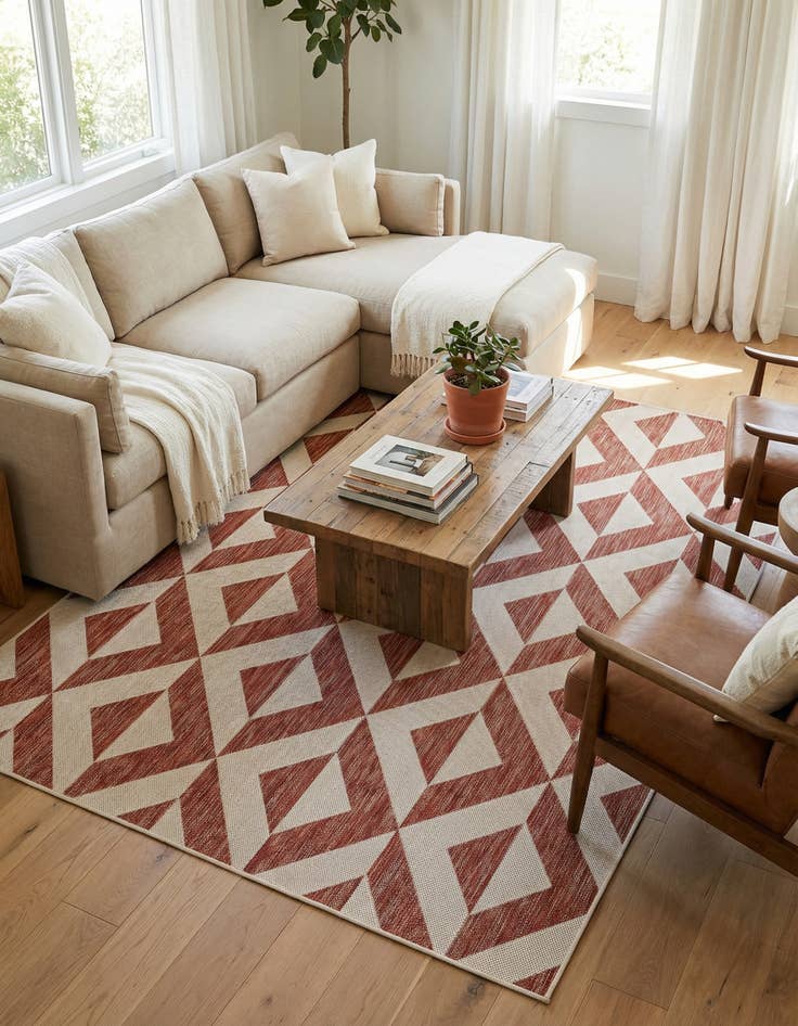 Detail image of 5' 3 x 8' Washable Jill Zarin Napa Indoor / Outdoor Rug