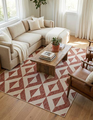 5' 3 x 8' Easy-Clean Jill Zarin Napa Indoor / Outdoor Rug