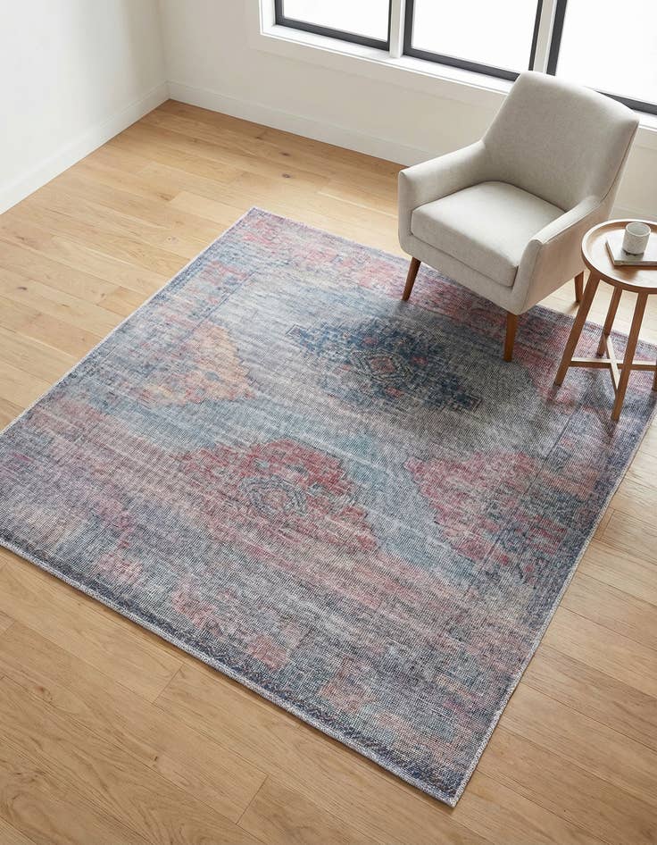 Detail image of 5' 3 x 5' 3 Washable Sisu Square Rug