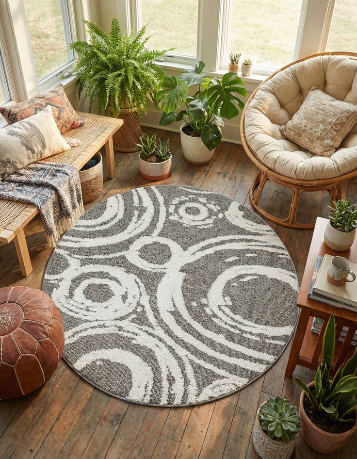 Detail image of 5' 3 x 5' 3 Boho Round Rug