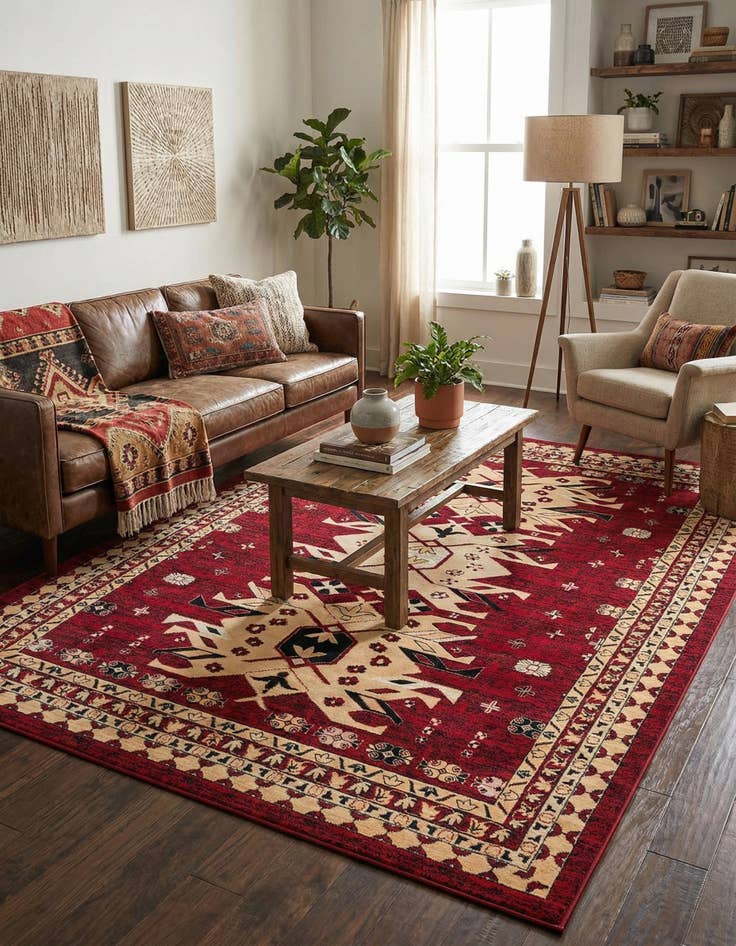 Detail image of 10' x 13' Heriz Design Rug