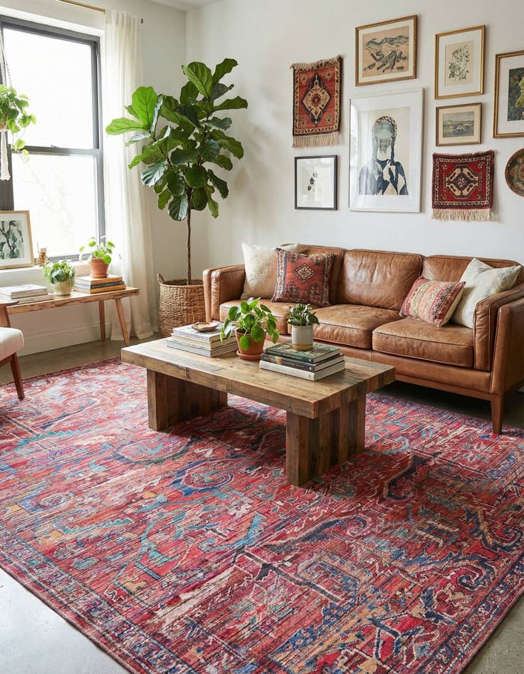 Detail image of 7' 10 x 10' Washable Maahru Rug