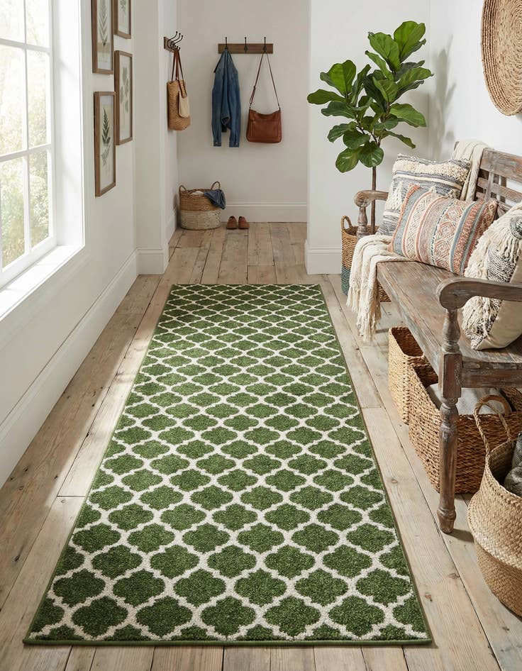 Detail image of 2' x 6' Trellis Runner Rug