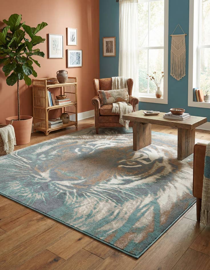 Detail image of 10' x 10' Savannah Square Rug