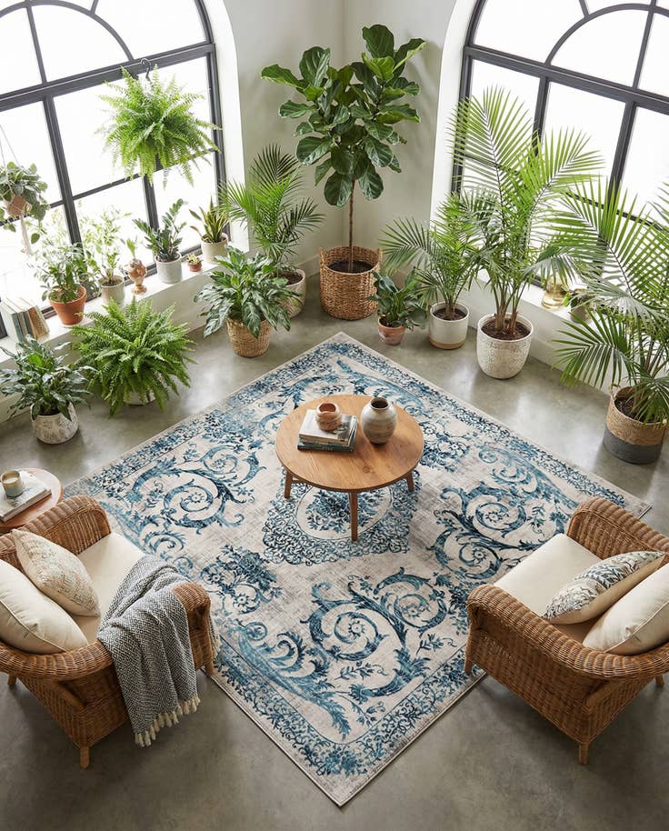 Detail image of 7' 10 x 7' 10 Finsbury Square Rug