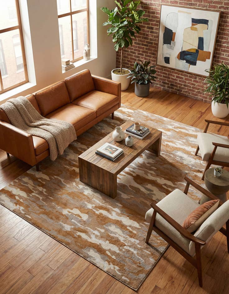 Detail image of 9' x 12' Sepia Rug