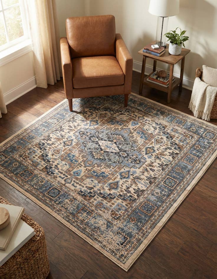 Detail image of 5' 3 x 5' 3 Medina Square Rug