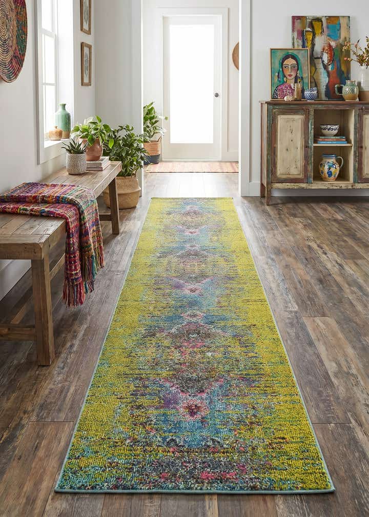 2' 7 x 10' Washable Arte Runner Rug