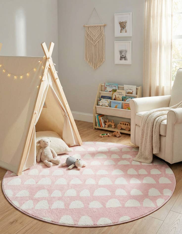 Detail image of 5' x 5' Whimsy Kids Round Rug