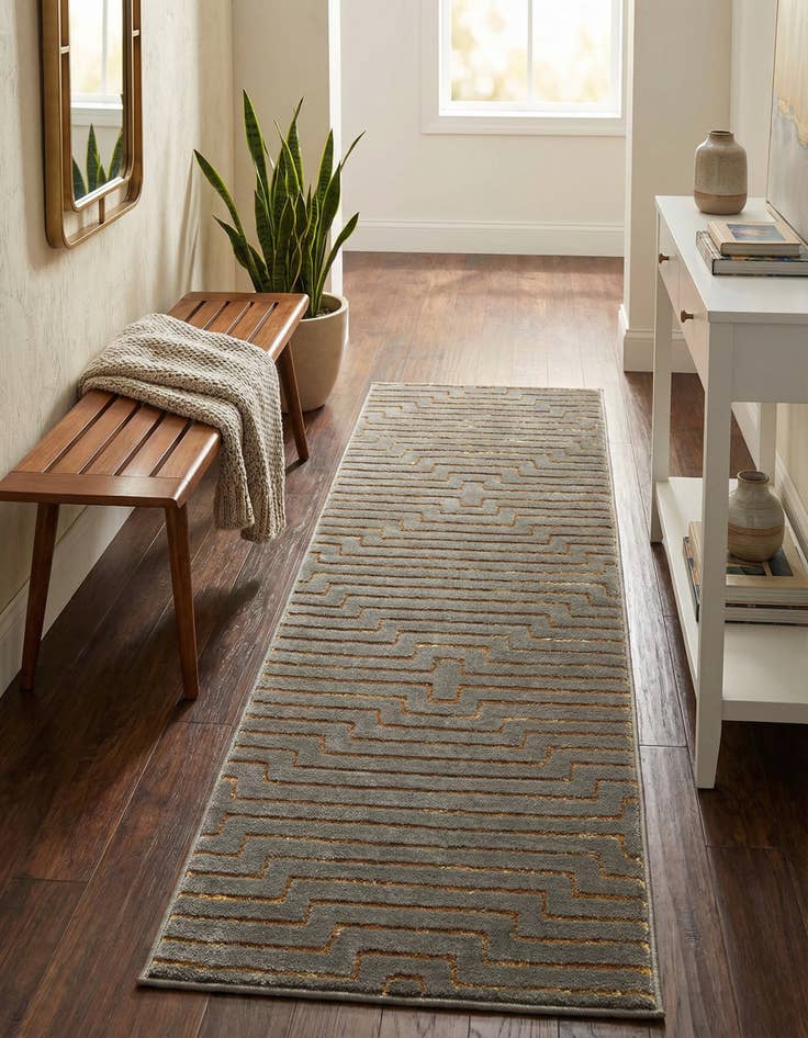 Detail image of 2' x 6' Vogue Geo Runner Rug