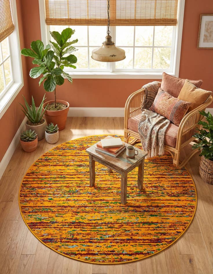 Detail image of 4' x 4' Calypso Round Rug