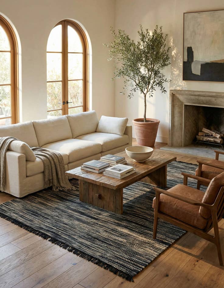 Detail image of 10' x 14' 1  Hand Woven Chunky Jute Rug