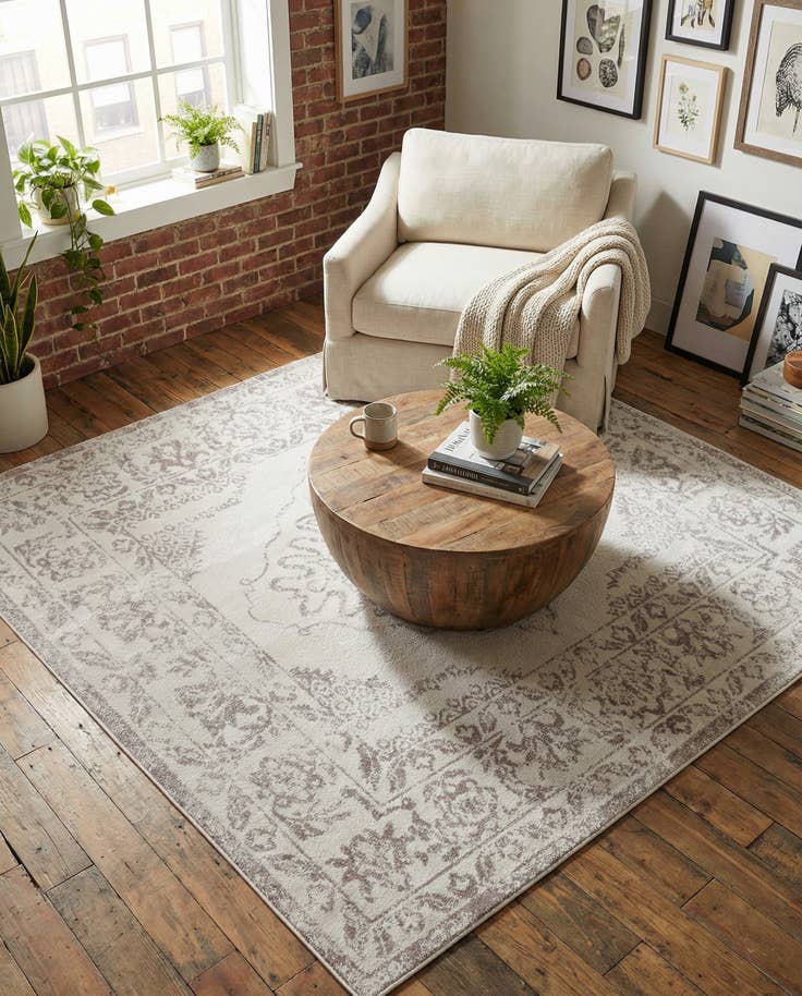 Detail image of 7' 10 x 7' 10 Oxford Square Rug