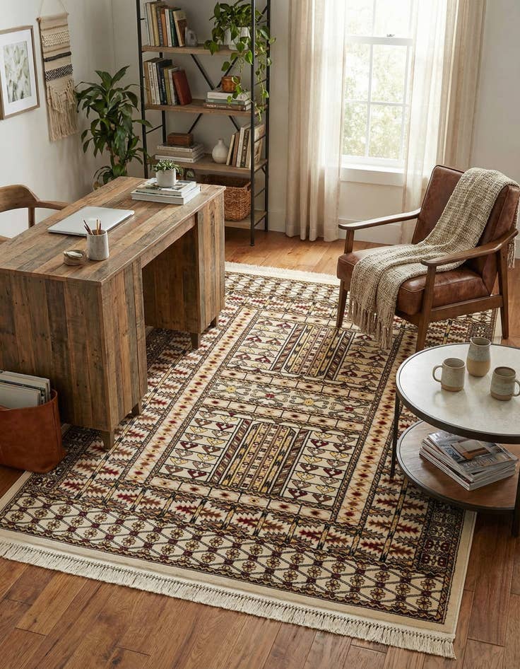 Detail image of 5' 3 x 7' Bokhara Rug