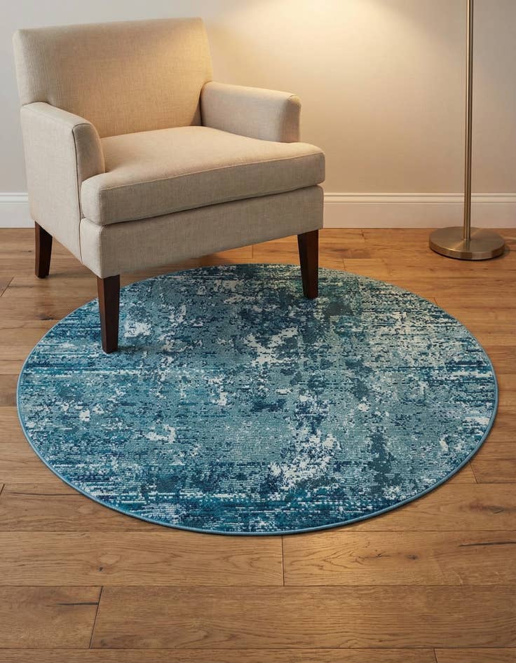 Detail image of 4' x 4' Starlight Round Rug