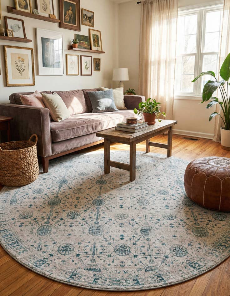 Detail image of 7' 6 x 7' 6 Timeless Round Rug