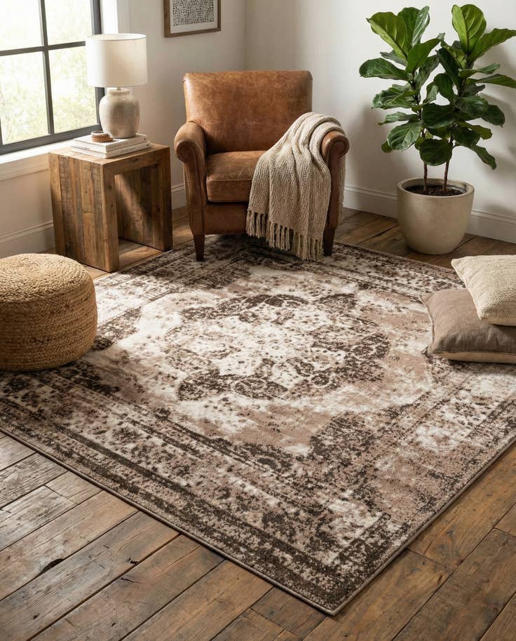 Detail image of 6' x 6' Monte Carlo Square Rug