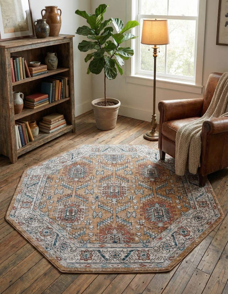 Detail image of 7' x 7' Nyla Octagon Rug