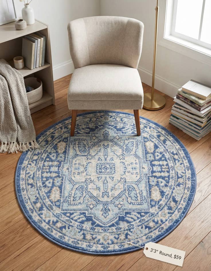 Detail image of 3' 3 x 3' 3 Whitney Round Rug