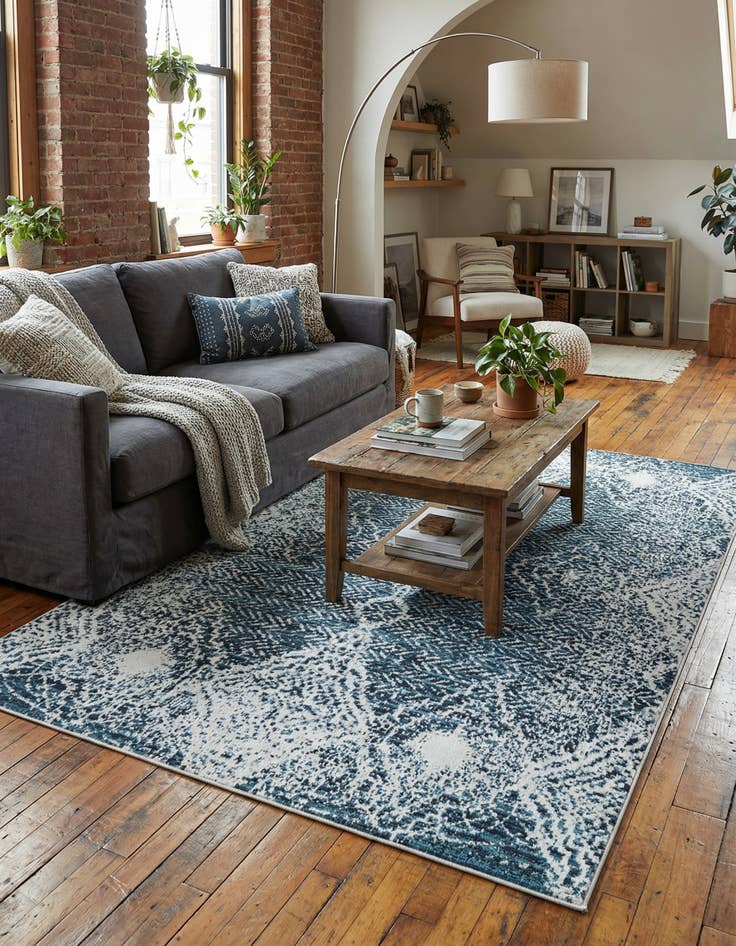 Detail image of 5' 3 x 8' Kamala Washable Rug