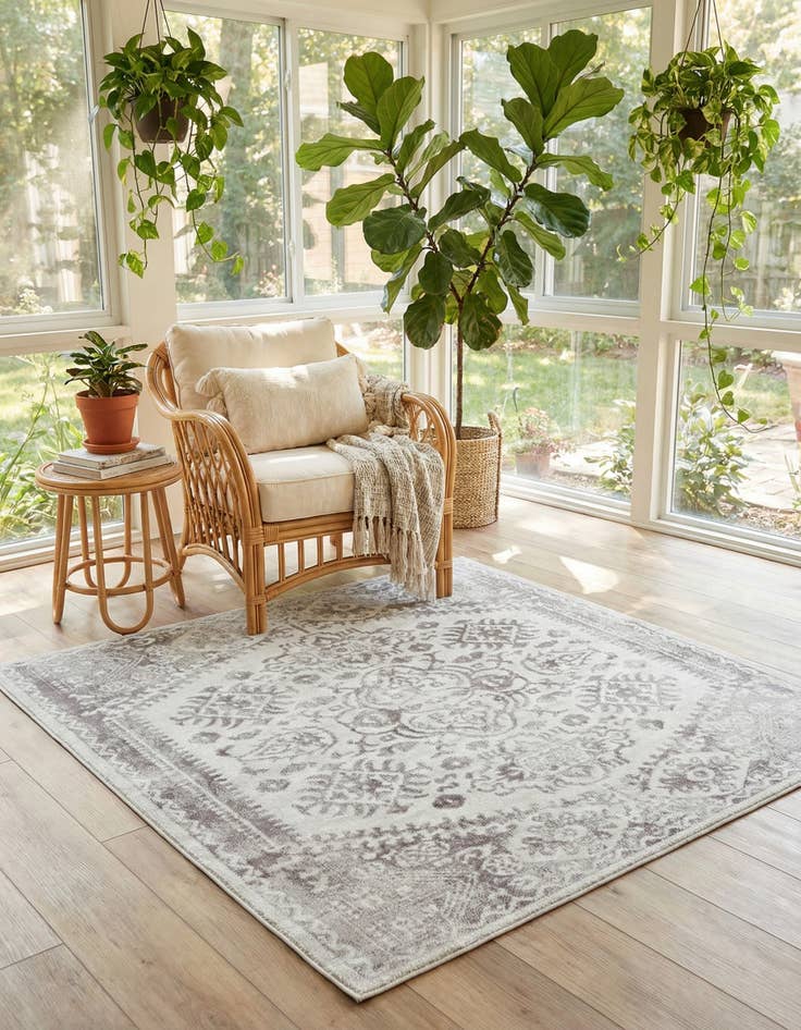 Detail image of 6' x 6' Oxford Square Rug