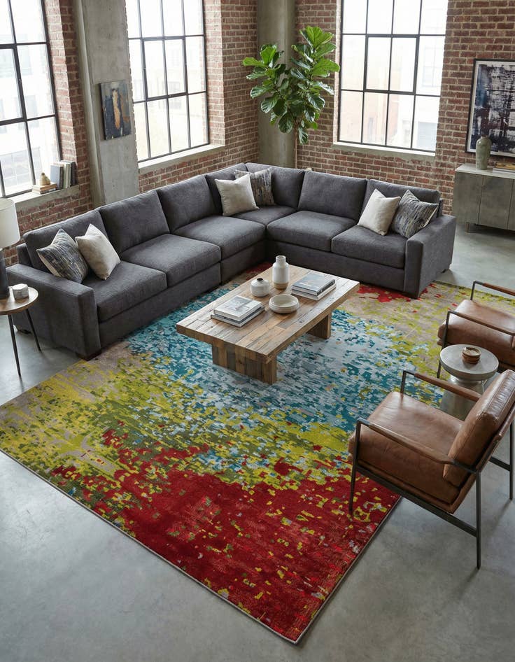 Detail image of  10' 6 x 16' 5  Washable Hyacinth Rug