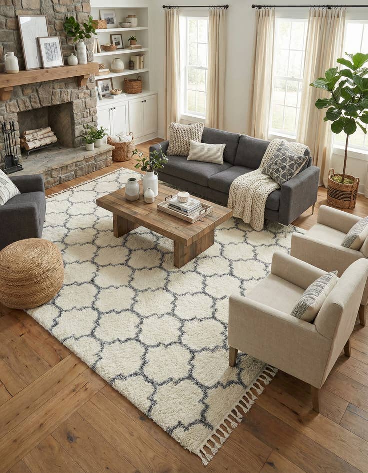 Detail image of 9' x 12' 2 Lagom Shag Rug