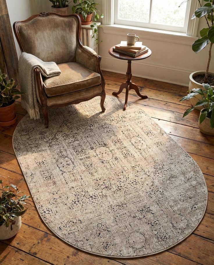 Detail image of 5' 3 x 8' Eliza Oval Rug