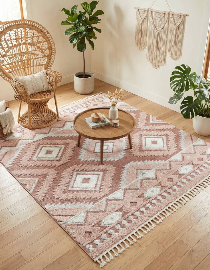 Detail image of 7' 10 x 7' 10 Boho Square Rug