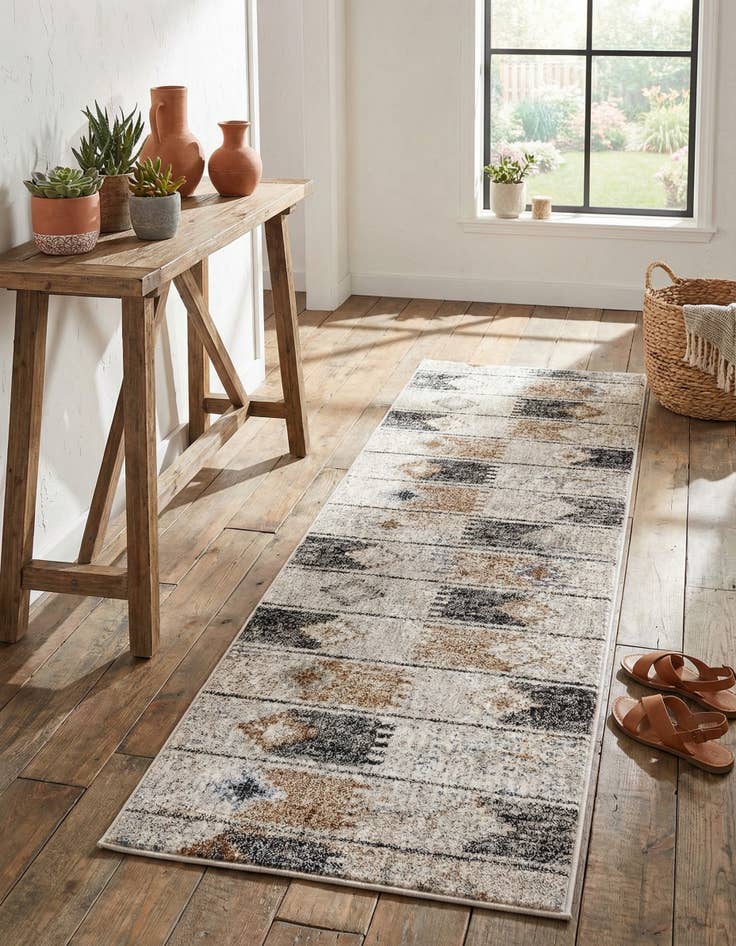 Detail image of 2' x 6' Eco Southwestern Runner Rug