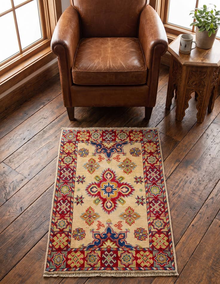 Detail image of 2' x 3' Hand Knotted Kazak Rug
