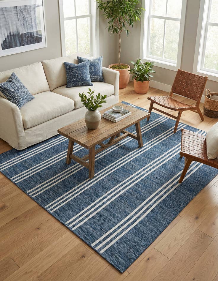 Detail image of 7' 10 x 7' 10 Washable Jill Zarin Anguilla Indoor / Outdoor Square Rug