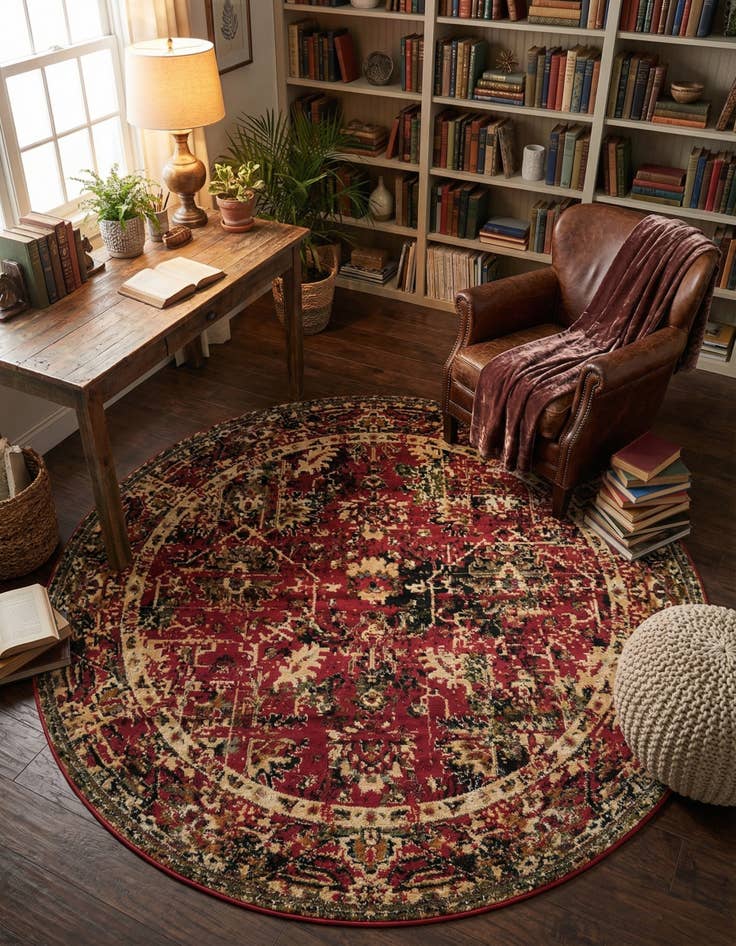 Detail image of 7' x 7' Saturn Round Rug