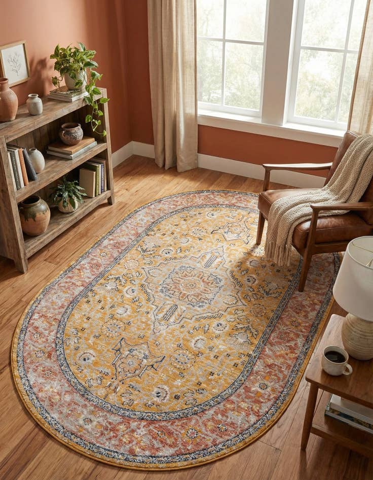 Detail image of 5' 3 x 8' Lola Oval Rug