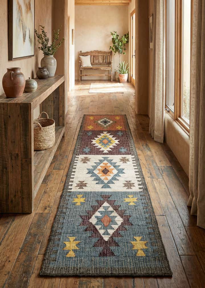 2' 7 x 12' Hand Woven Kala Handwoven Jute Runner Rug