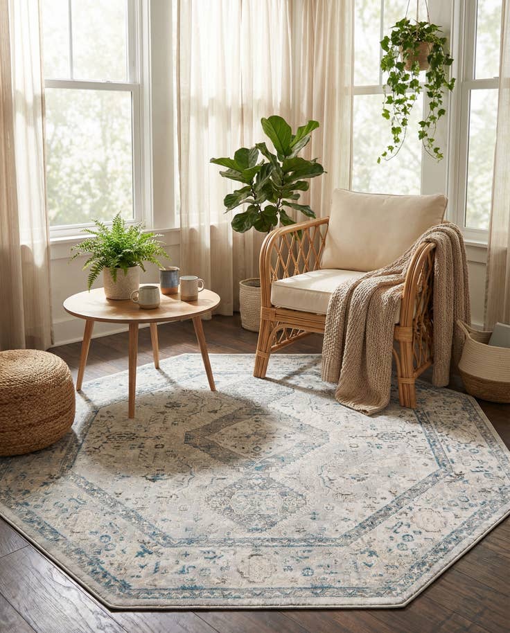 Detail image of 7' 10 x 7' 10 Finsbury Octagon Rug