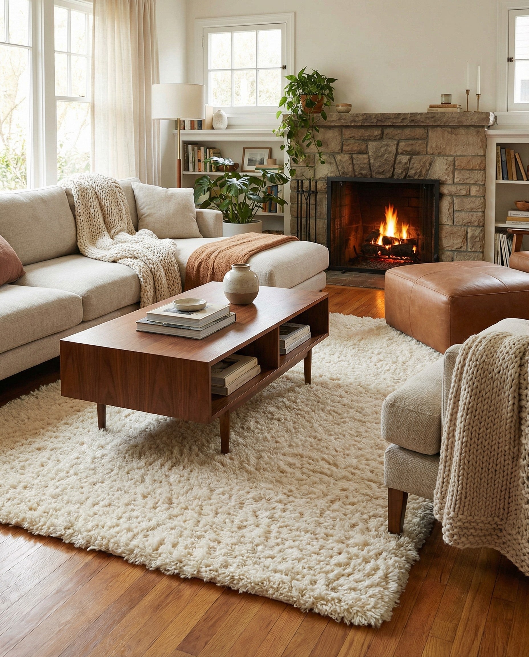 Primary image 5' x 8' Infinity Shag Rug