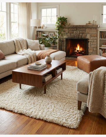 Pearl Infinity Shag Rug