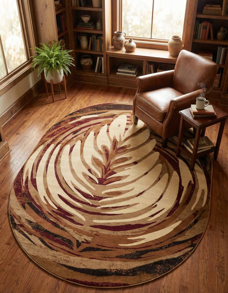 Detail image of 7' 10 x 10' Cafe Oval Rug