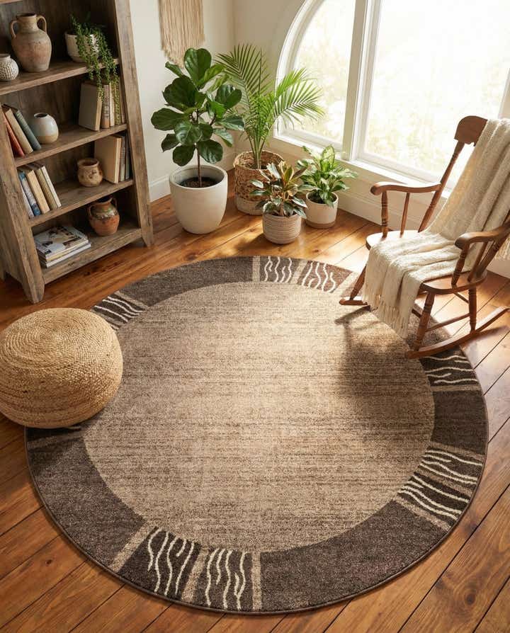 7' 10 x 7' 10 Angelica Round Rug