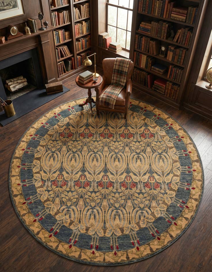 Detail image of 8' x 8' Kensington Round Rug
