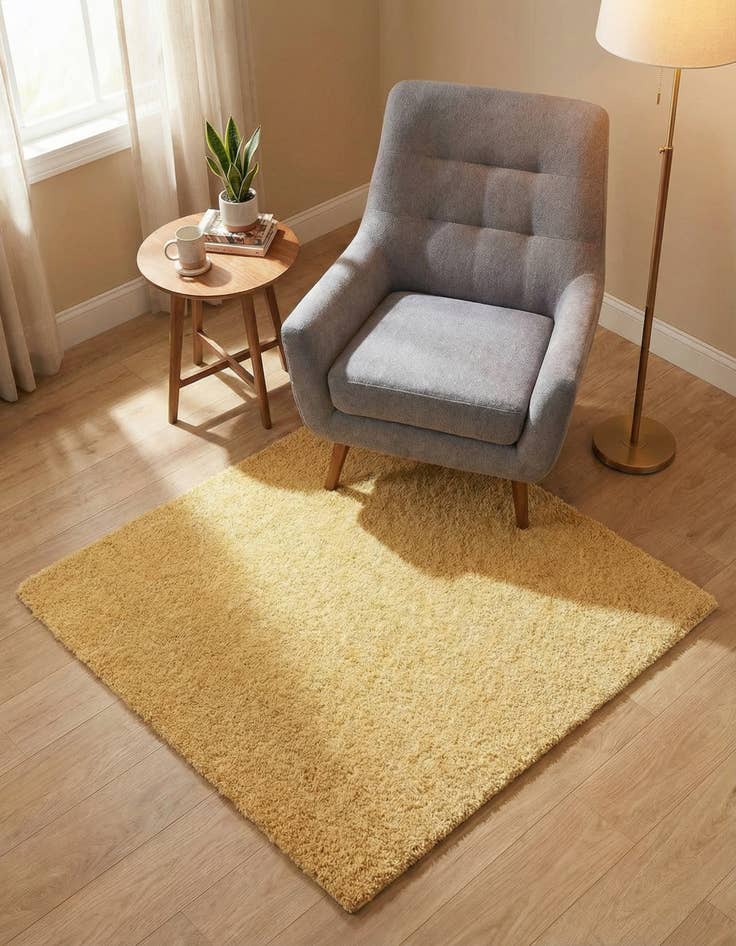 Detail image of 3' x 3' Zermatt Shag Square Rug