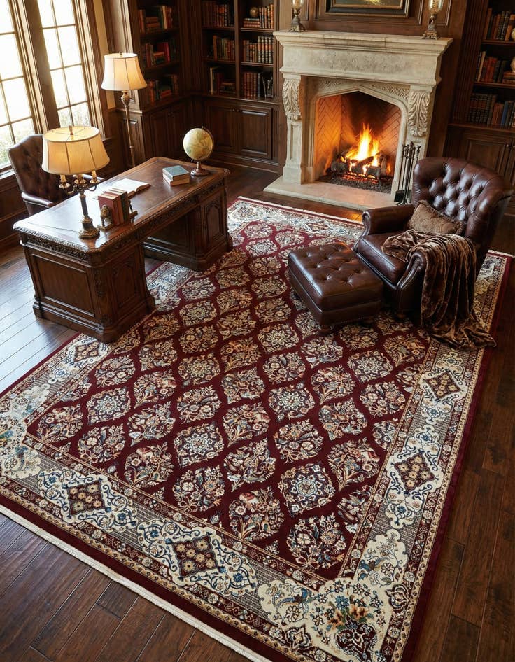 Detail image of 10' x 13' Nain Design Rug