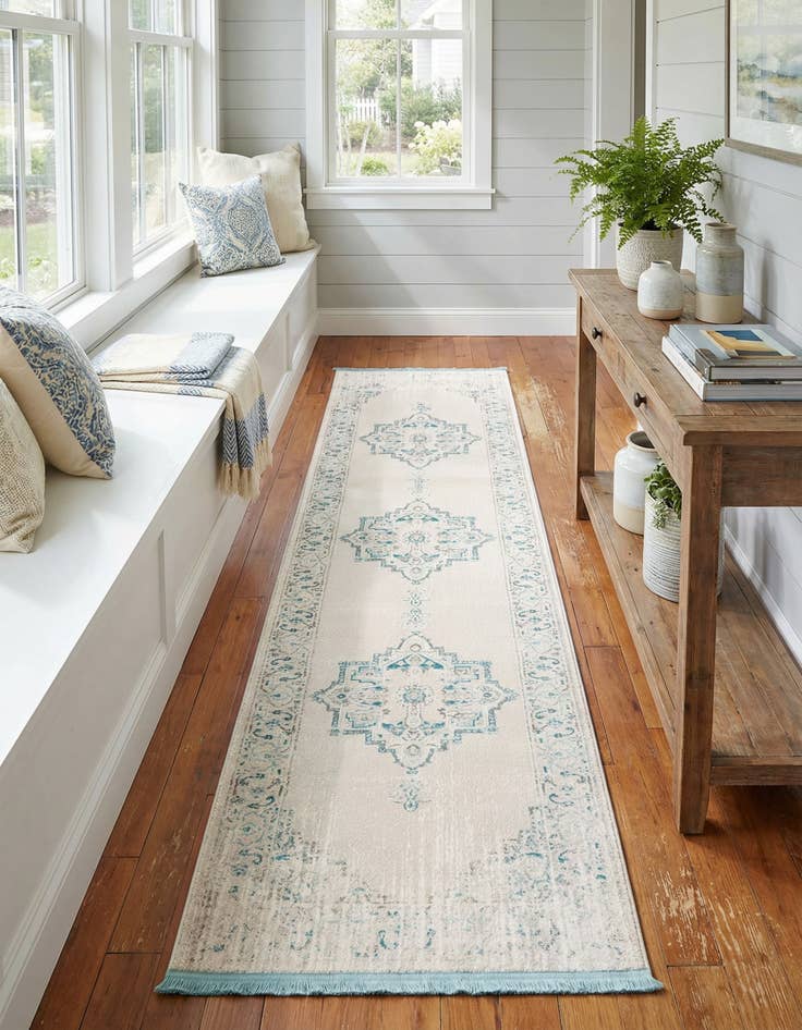 Detail image of 2' 7 x 10' New Vintage Runner Rug